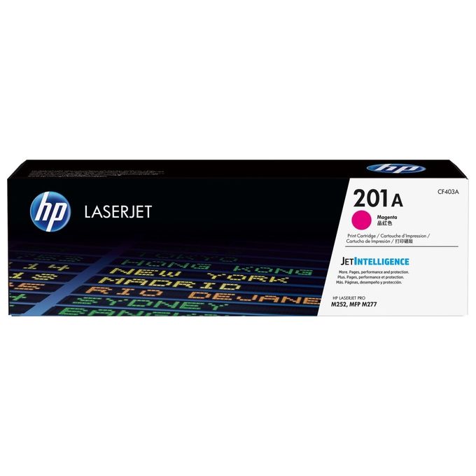 HP 201A Magenta originale LaserJet cartuccia toner ( CF403A ) per Color LaserJet M277dn, M277dw, Color LaserJet Pro M252dn, M252dw, M252n, M277dw, M277n