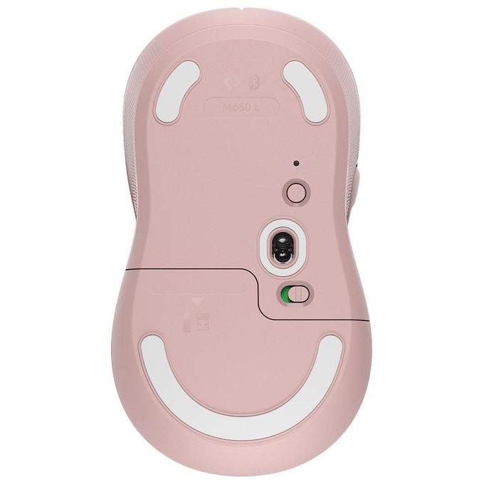 Logitech Signature M650 L Mouse Wireless Full Size Rosa
