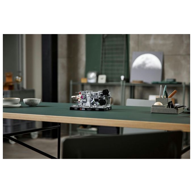 Lego star wars diorama volo trincea morte nera 75329 set costruzione 665 pezzi adulti