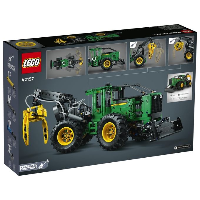 LEGO Technic 42157 Trattore John Deere 948L-II, Modellino da Costruire di Veicolo Giocattolo con Funzioni Pneumatiche e 4WD