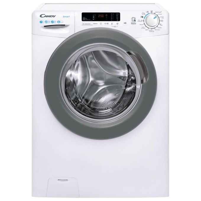 Candy CSS41272DWSE-11 Smart Lavatrice Slim 7 Kg 1200 rpm Classe C NFC Vapore (85x60x45 cm) colore Bianco