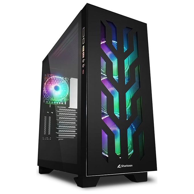 Sharkoon ELITE SHARK CA300T Midi Tower Nero