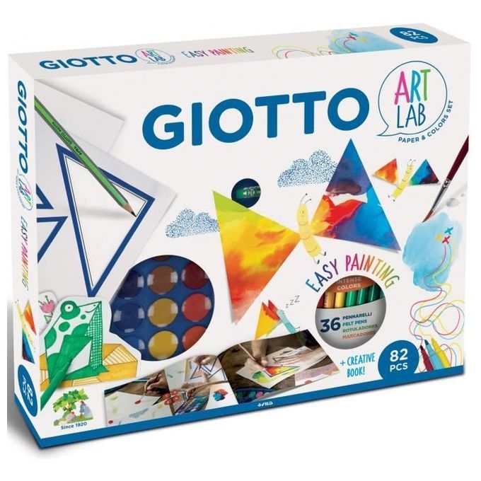 Giotto Art Lab Easy Painting Kit Creativo per Pittura Colori Assortiti