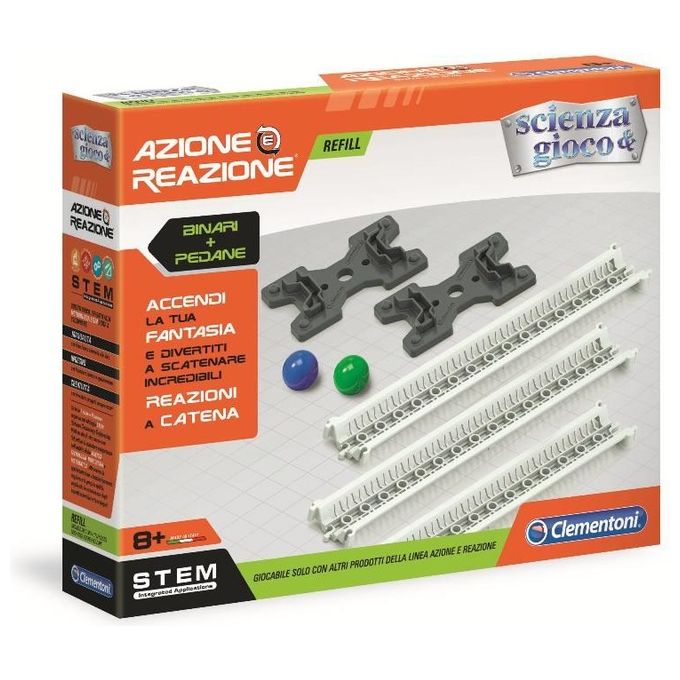 Clementoni Playset Pista Azione e Reazione Espansione Binari + Pedane