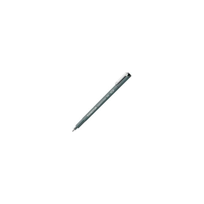 STAEDTLER 308 06-9 PIGMENT LINER Pennarello Tecnico Punta Metallica 0.6 mm Inchiostro Pigmentato Nero