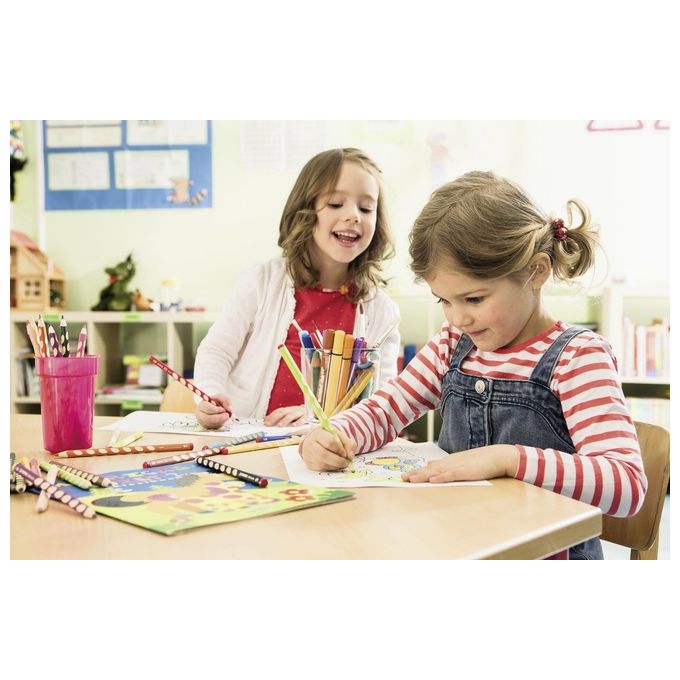 Matita colorata Ergonomica - STABILO EASYcolors - per Destrimani - Astuccio da 12 - Colori assortiti
