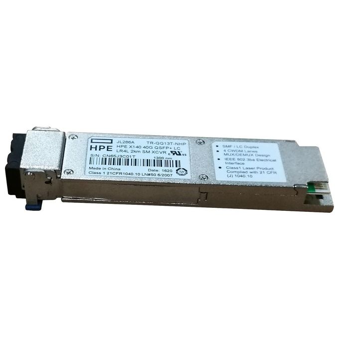 HP Enterprise X140 40G QSFP+ LC LR4L 2km SM Network Transceiver Module Fiber Pptic 40000 Mbit-s QSFP