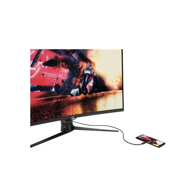 ASUS ROG Strix XG32VC Monitor Gaming Curvo - 31.5'' WQHD (2560 x 1440), 170Hz* , 1ms MPRT, Extreme Low Motion Blur Sync, 125% sRGB, FreeSync Premium Pro, DisplayHDR 400, USB Type-C, KVM support