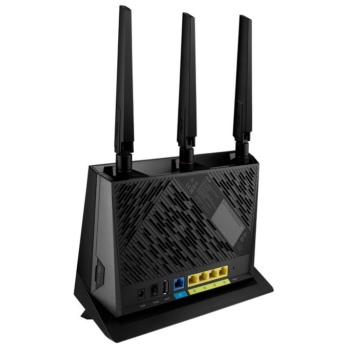 ASUS 4G-AC86U 4G+ LTE Modem Router Cat. 12 600Mbps Dual-Band AC2600, Supporta Rete Ospiti con Captive Portal, Aiprotection Pro Internet Security, MU-MIMO, slot SIM