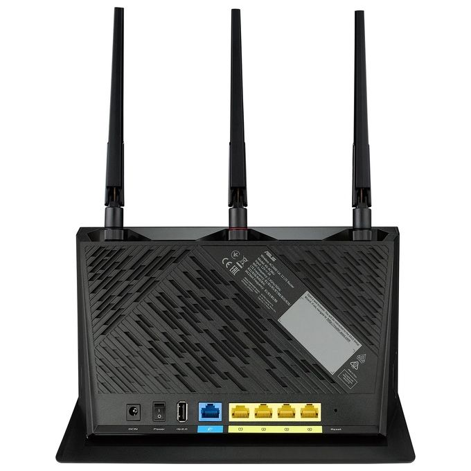 ASUS 4G-AC86U 4G+ LTE Modem Router Cat. 12 600Mbps Dual-Band AC2600, Supporta Rete Ospiti con Captive Portal, Aiprotection Pro Internet Security, MU-MIMO, slot SIM