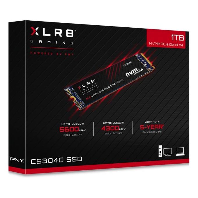PNY XLR8 CS3040 Solid State Drive Interno M.2 Gen4 1Tb