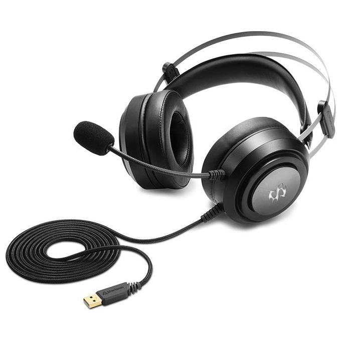 Sharkoon SKILLER SGH30 Cuffie Stereo Gaming Headset Usb Sound Card Virtual Sound 7.1 RGB