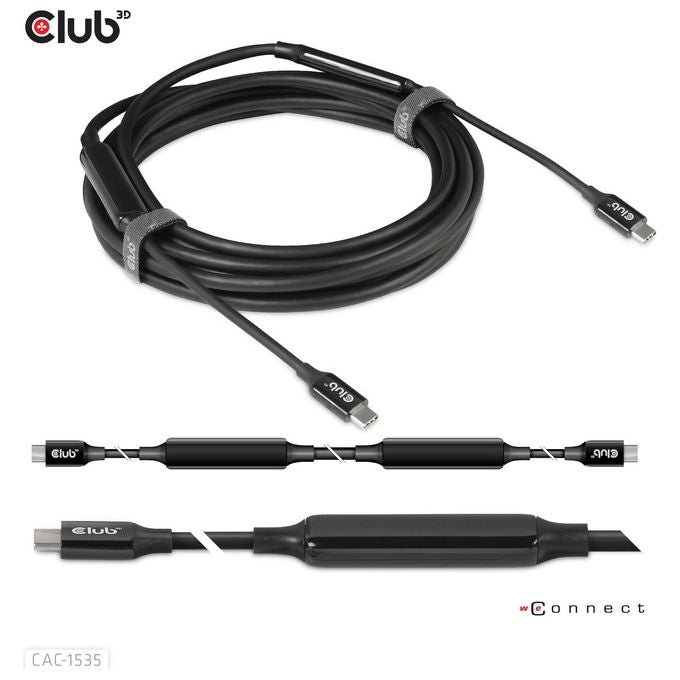 Club3D Cavo Usb 5mt Usb 3.2 Gen 2 Usb C Nero