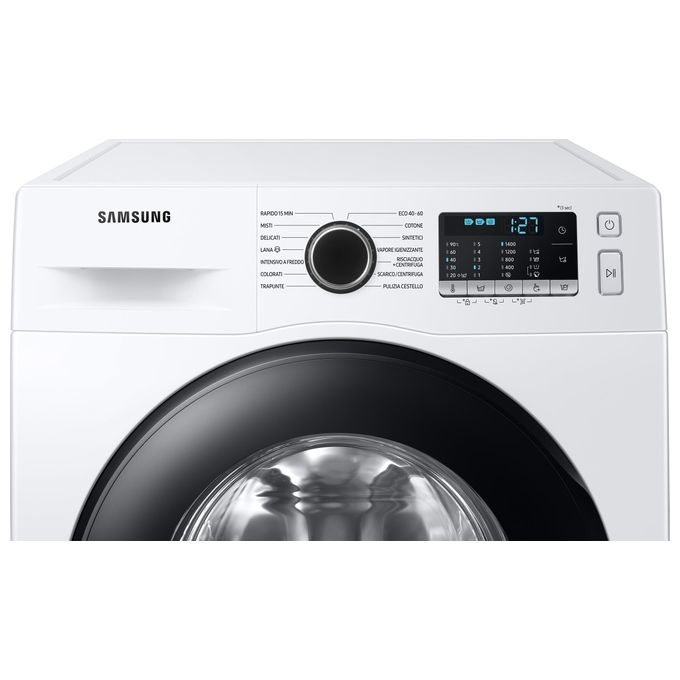 Samsung WW70TA026AE Lavatrice Carica Frontale Crystal Clean Classe energetica B Capacita' di carico 7 Kg Centrifuga 1200 giri Motore Digital Inverter Vapore Igenizzante Ecolavaggio bianco