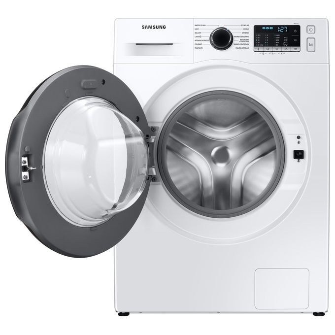 Samsung WW70TA026AE Lavatrice Carica Frontale Crystal Clean Classe energetica B Capacita' di carico 7 Kg Centrifuga 1200 giri Motore Digital Inverter Vapore Igenizzante Ecolavaggio bianco