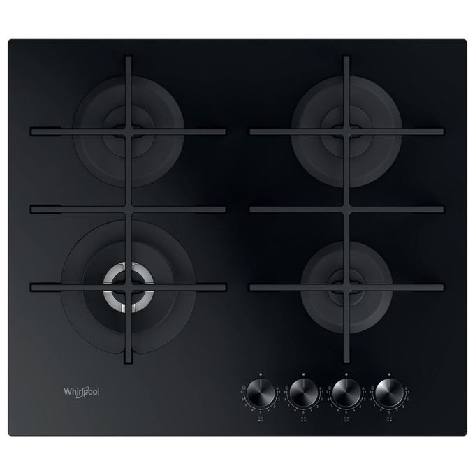 Whirlpool GOWL 628-NB Piano Cottura Gas 4 Zone 59 cm Nero