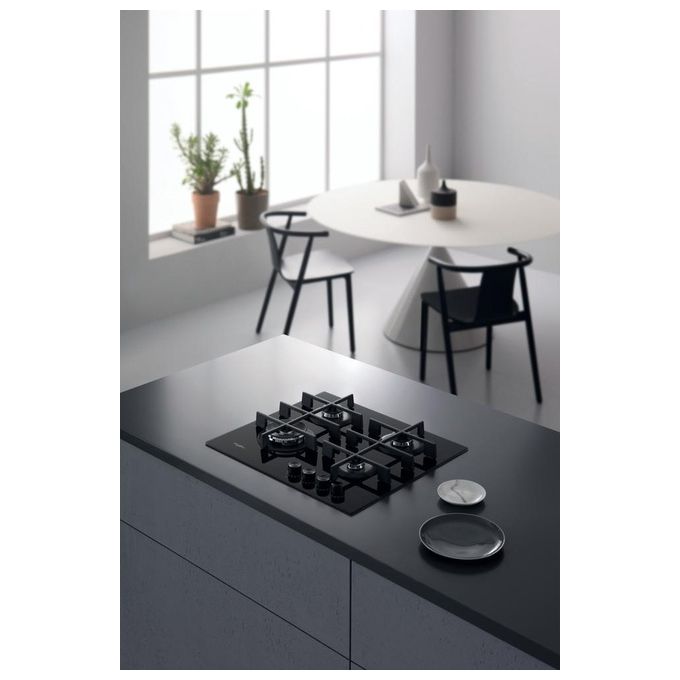 Whirlpool GOWL 628-NB Piano Cottura Gas 4 Zone 59 cm Nero