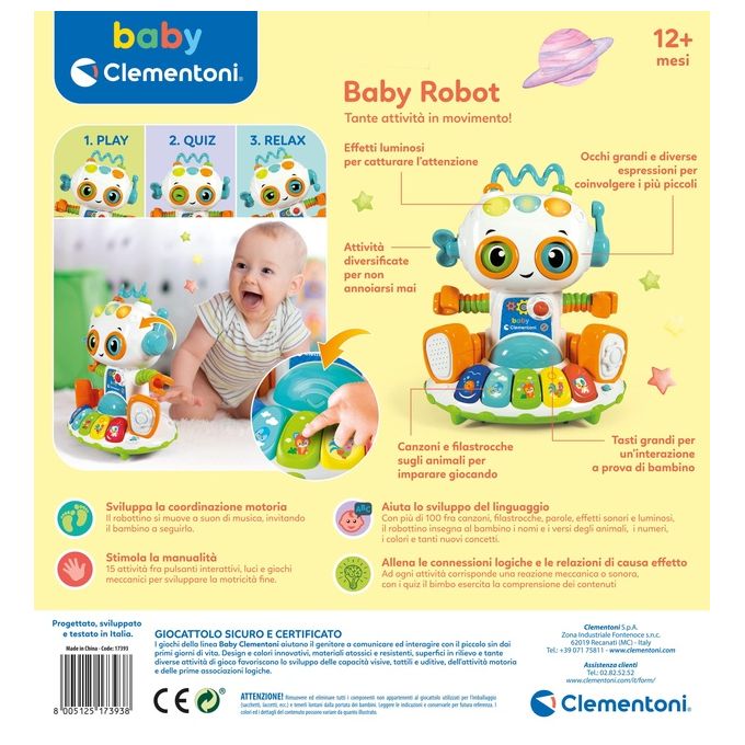 Clementoni Robi Robo' My Baby Robot