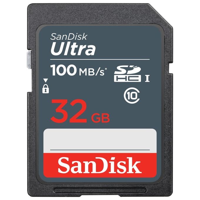 SanDisk Ultra 32GB SDHC Memory Card 100MB-s UHS-I Classe 10