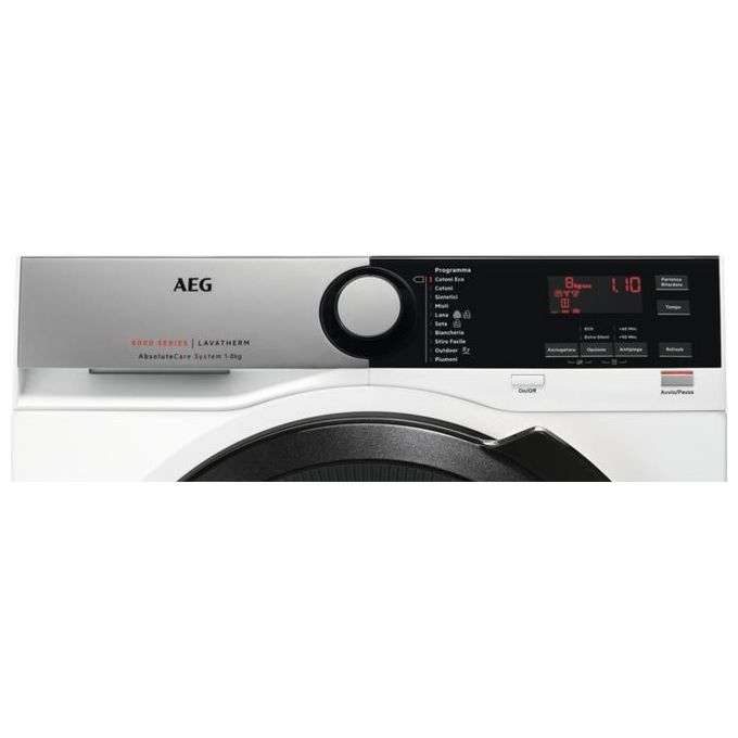 AEG T8DEE844 Serie 8000 Asciugatrice a Pompa di Calore Classe energetica A++ Capacita' di carico 8 Kg ProSense SensiDry AbsoluteCare