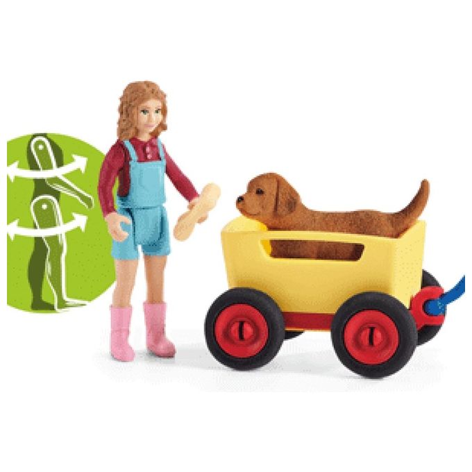 Schleich Farm World  Puppy Wagon Ride
