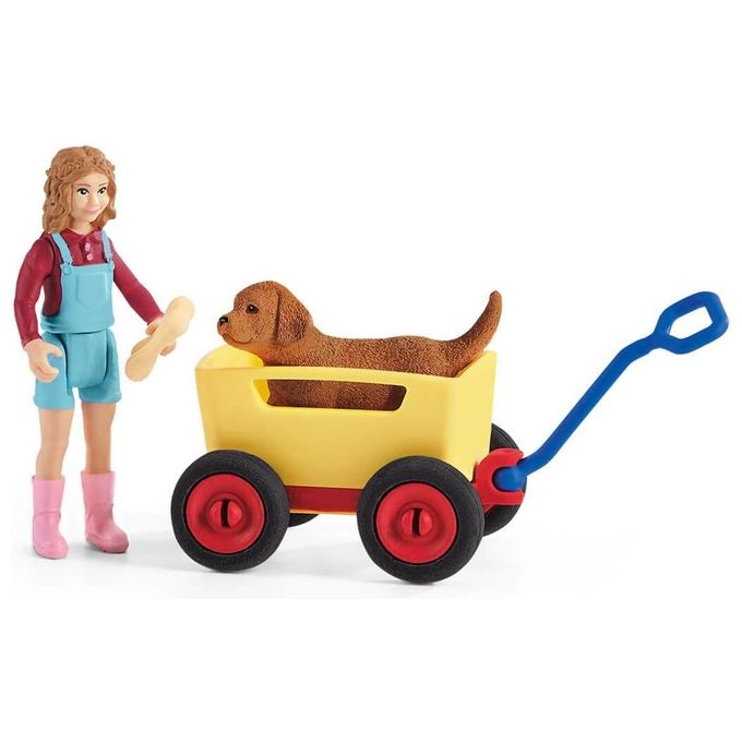 Schleich Farm World  Puppy Wagon Ride