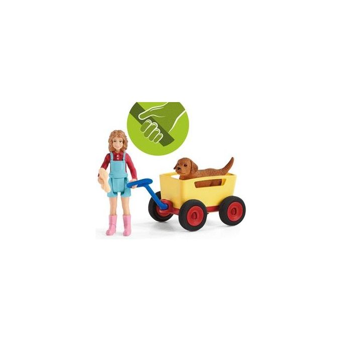 Schleich Farm World  Puppy Wagon Ride