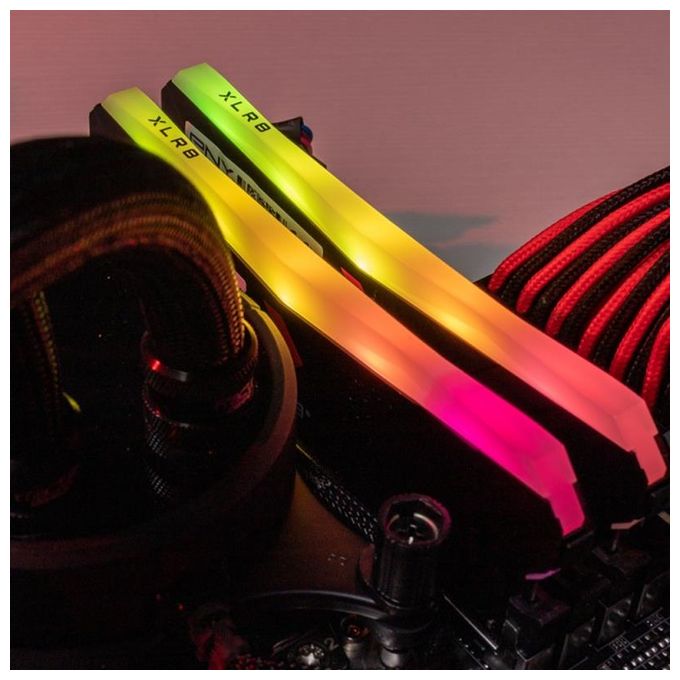 PNY Kit di Memorie RAM DIMM XLR8 Gaming EPIC-X RGB DDR4 3600MHz 16GB (2x8GB)