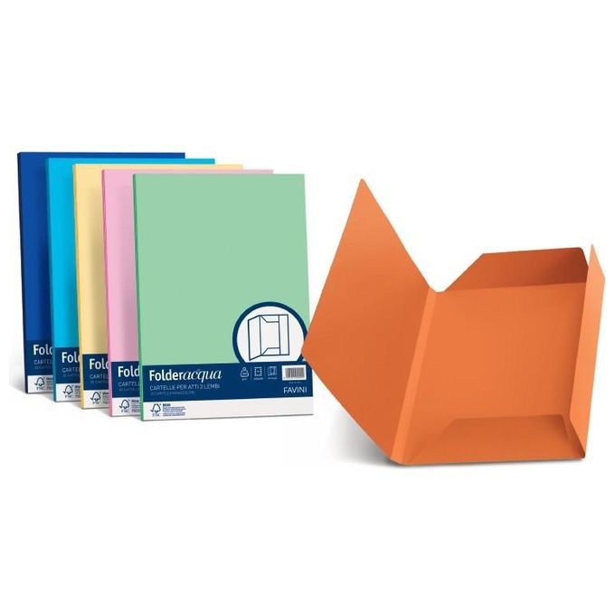 Cartotecnica Favini Cf25 cartelline 3 Lembi Giallo Sole