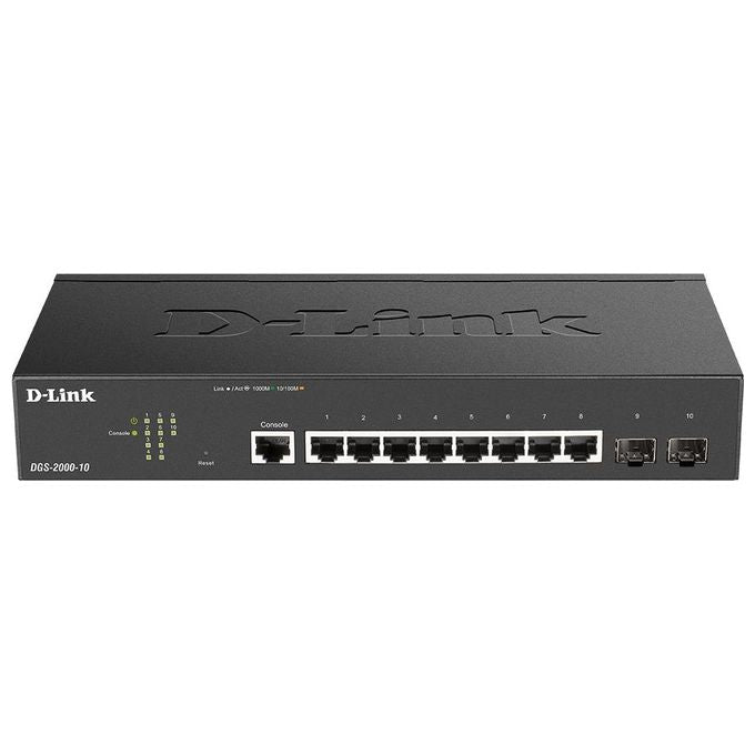 D-Link DGS-2000-10 Switch di Rete Gestito L2-l3 Gigabit Ethernet 10-100-1000 1U Nero