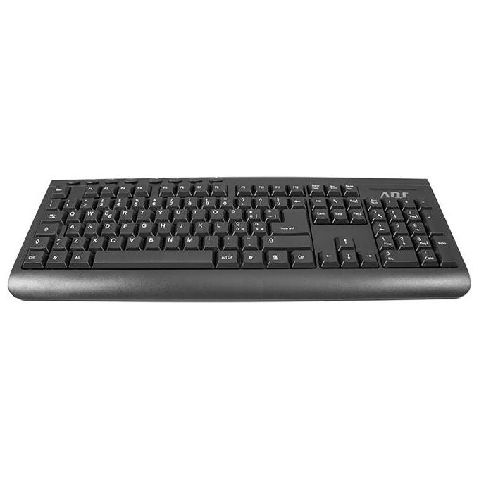 Adj Kit Desktop KT108 Pure Evo Tastiera e Mouse con Filo 6D Ergonomico Nero