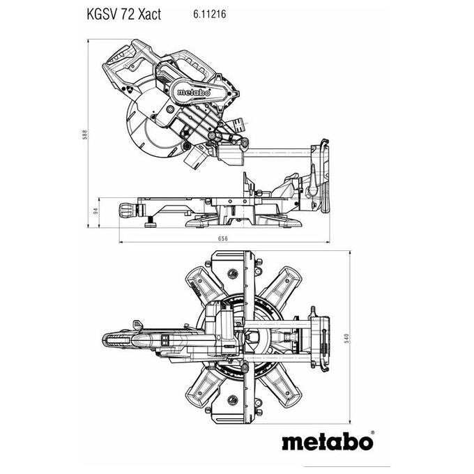 Metabo KGSV 72 Xact Sega Troncatrice