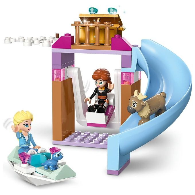 LEGO Disney Princess 43238 Castello di Ghiaccio di Elsa di Frozen, Palazzo Giocattolo delle Principesse, Giochi per Bambini 4+