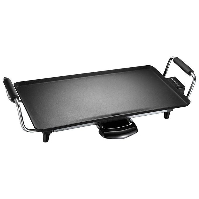 Melchioni Griglia Piastra Atena Piastra Antiaderente 43x23cm 2000W con Termostato