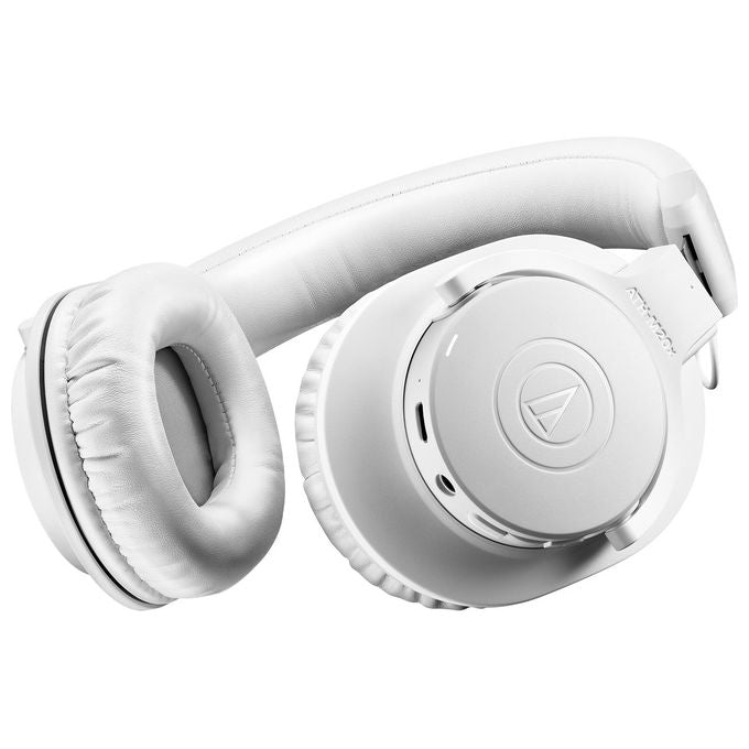 Audio-Technica ATH-M20xBT Cuffia Wireless Entry Professionale con Microfono Incorporato Bianco