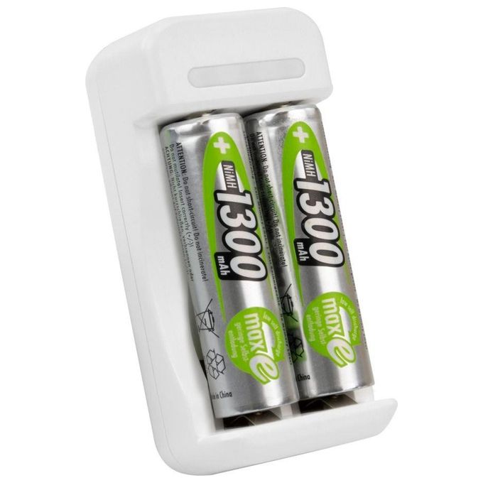 Ansmann Caricabatterie Basic II con 2 x AA 1300mAh