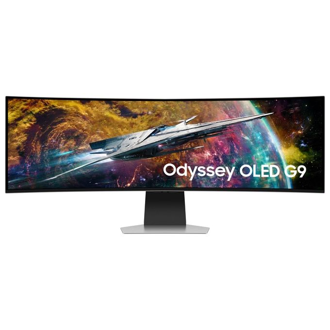 [ComeNuovo] Samsung Monitor Gaming Odyssey OLED G9 LS49CG950SUXEN  49'' Dual QHD Curvo,Risoluzione Dual QHD, Refresh Rate 240Hz, Tempo di Risposta 0,03ms, FreeSync Premium Pro e HDR True Black 400,Piattaforma Smart TV, Gaming Hub e Hub IoT