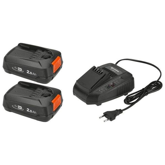 Gardena Starter-Kit P4A 2 x PBA 18V-45 25 Ah + AL 1830 CV