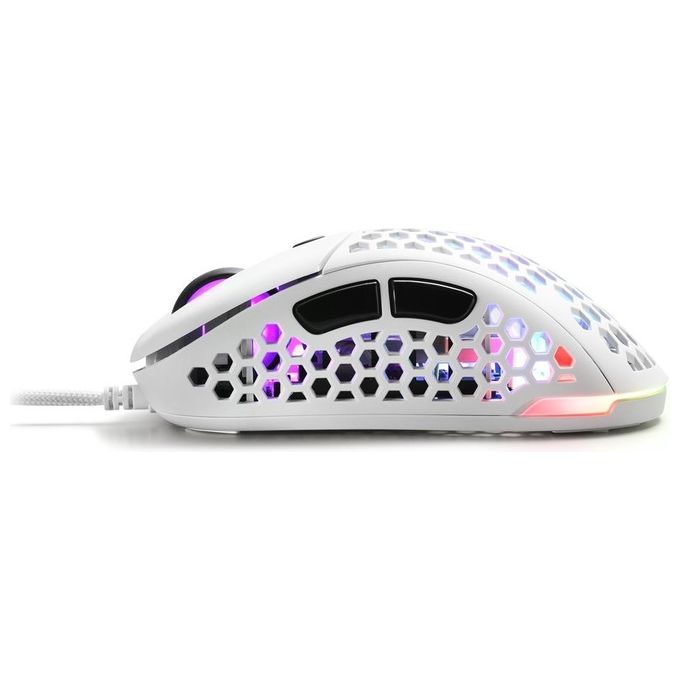 Sharkoon Light2-200 Mouse Gaming Black 16000 Dpi Max Rgb 6 Tasti Usb 1.8mt Bianco