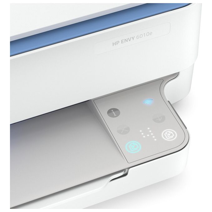 HP ENVY 6010e - Stampante multifunzione, stampante, scanner, fotocopiatrice, WLAN, Airprint con inchiostro istantaneo di 6 mesi, colore: Blu
