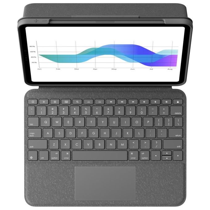 Logitech Folio Touch Custodia iPad Pro con Tastiera