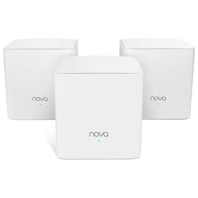 Tenda Nova MW5G Wi-Fi Mesh AC1200 Dual Band con Copertura Fino a 300 m2 2 Porte Gigabit Ethernet Roaming Wireless Confezione da 3 Bianco