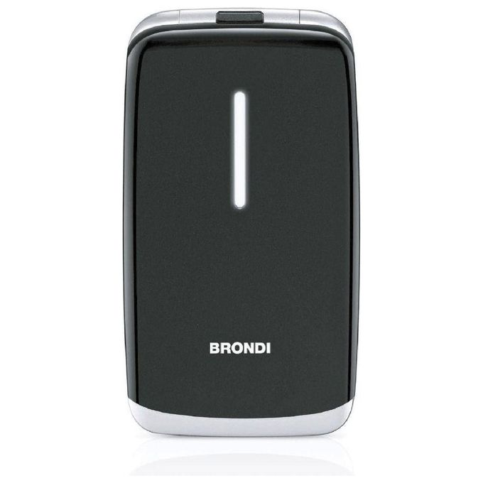 Brondi Contender Telefono Cellulare GSM Dual Sim con Tasti Grandi Bianco-Nero