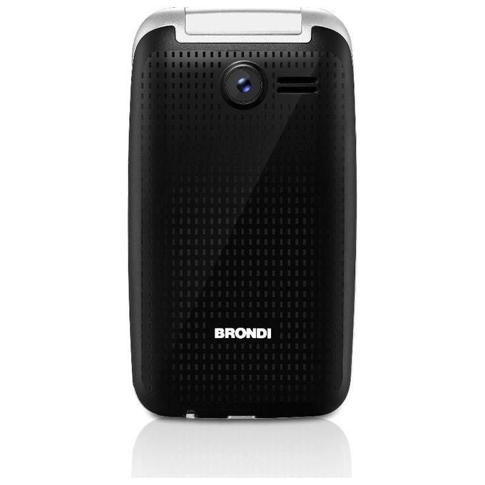 Brondi Contender Telefono Cellulare GSM Dual Sim con Tasti Grandi Bianco-Nero