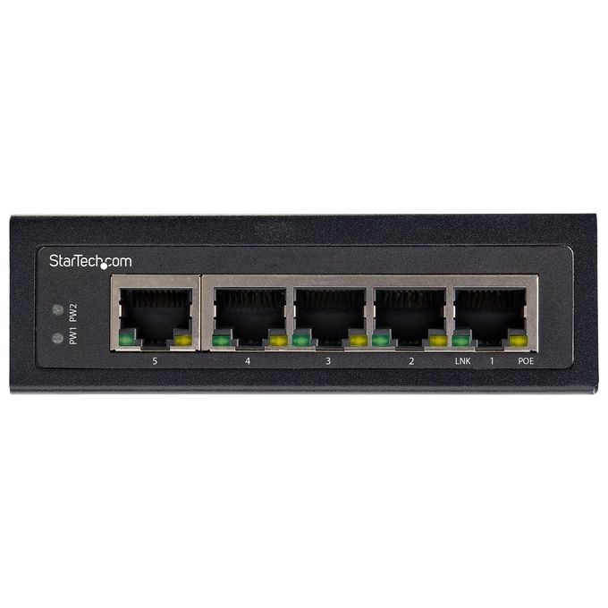 Startech.com IESC1G50UP Switch Ethernet 5 Porte Industriale Power Over Ethernet 30w