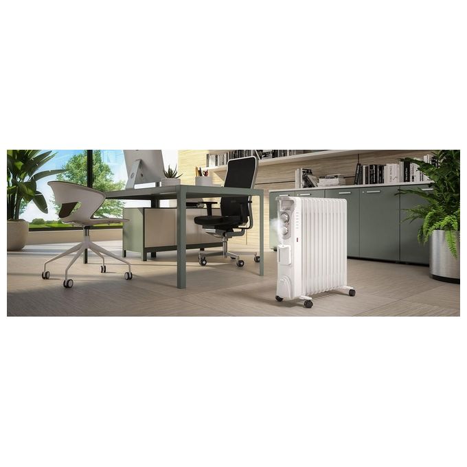 Olimpia Splendid 99298 Caldorad Humi 13 Radiatore ad Olio 2500W con Umidificatore e Timer Bianco