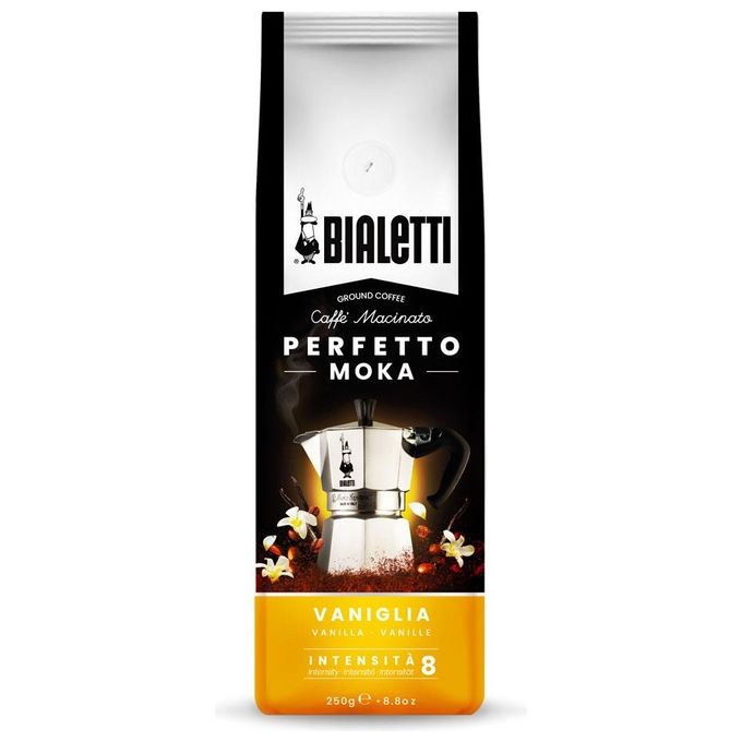 Bialetti Perfetto Moka Caffe' Macinato Gusto Vaniglia 1x250gr