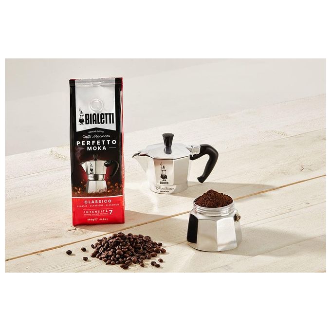 Bialetti Perfetto Moka Caffe' Macinato Gusto Vaniglia 1x250gr