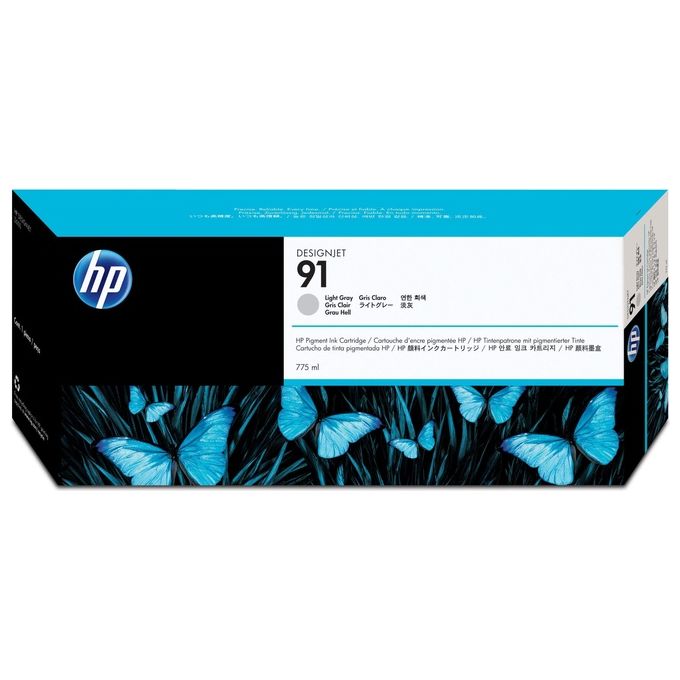 Hp cartuccia ink 91 grigio chiaro 775 ml vivera
