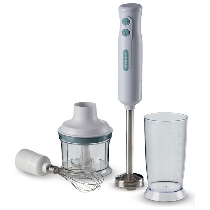 Ariete Mixer 3in1 kit 700w Bianco Gambo Acciaio 2 velocita' con Accessori